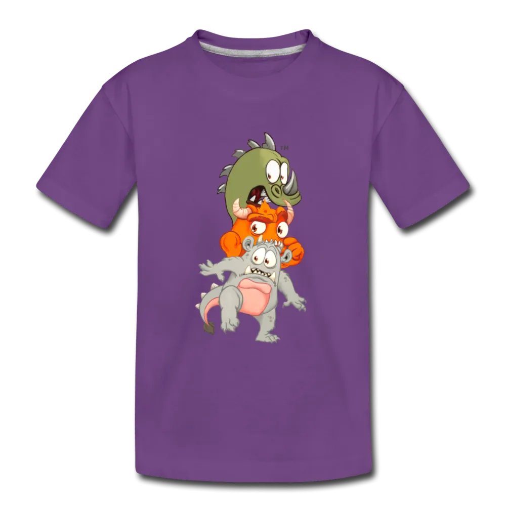 3 Monsters Kids' T-Shirt