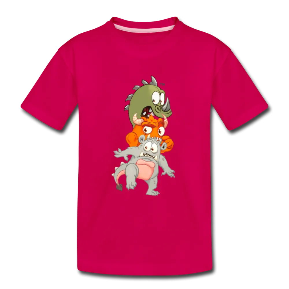 3 Monsters Kids' T-Shirt