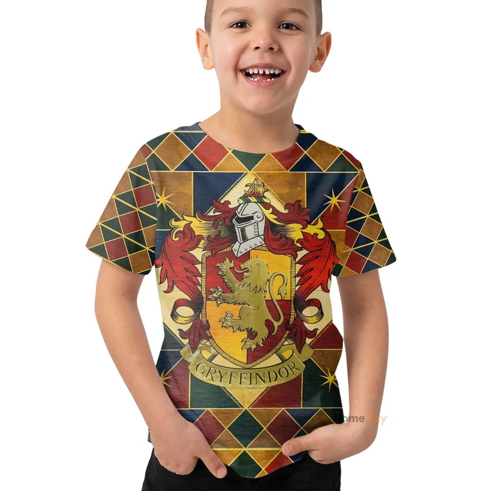3D H.P Gryffindor Custom Kid Tshirt QT306006Tf
