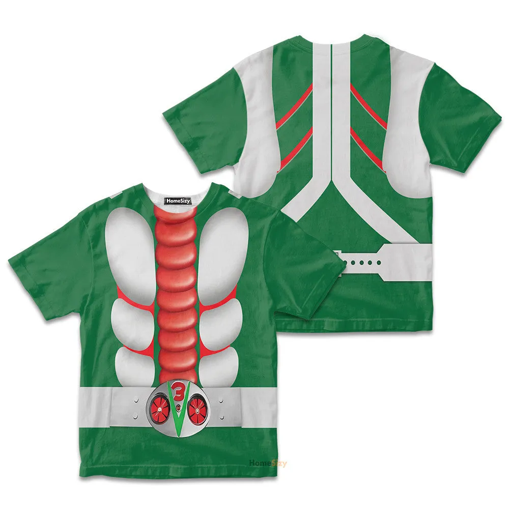 3D Kamen Rider V3 Kid Tshirt QT306000Hf