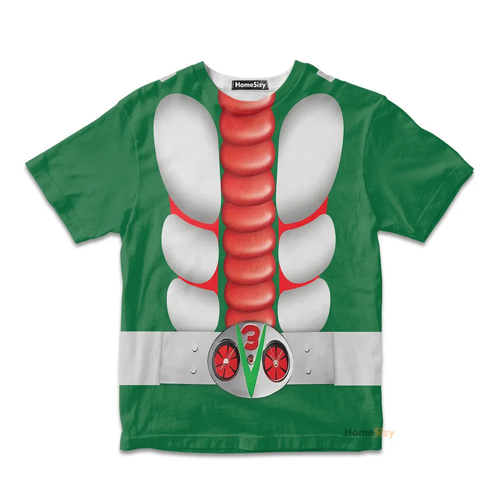 3D Kamen Rider V3 Kid Tshirt QT306000Hf