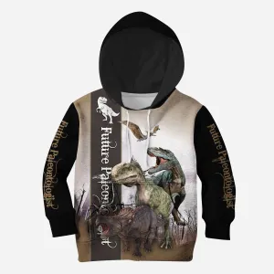 3D Love Dinosaur Park Shirts For Kids Hoodie