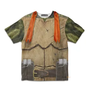 3D Michelangelo TMNT Mike Mikey Orange Custom Cosplay Costume Kid Tshirt QT210047Hf