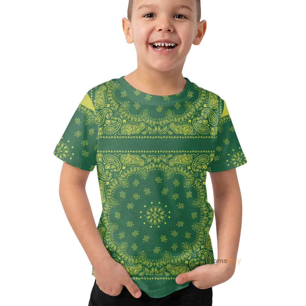 3D Snoop Green Bandana Custom Kid Tshirt QT307224