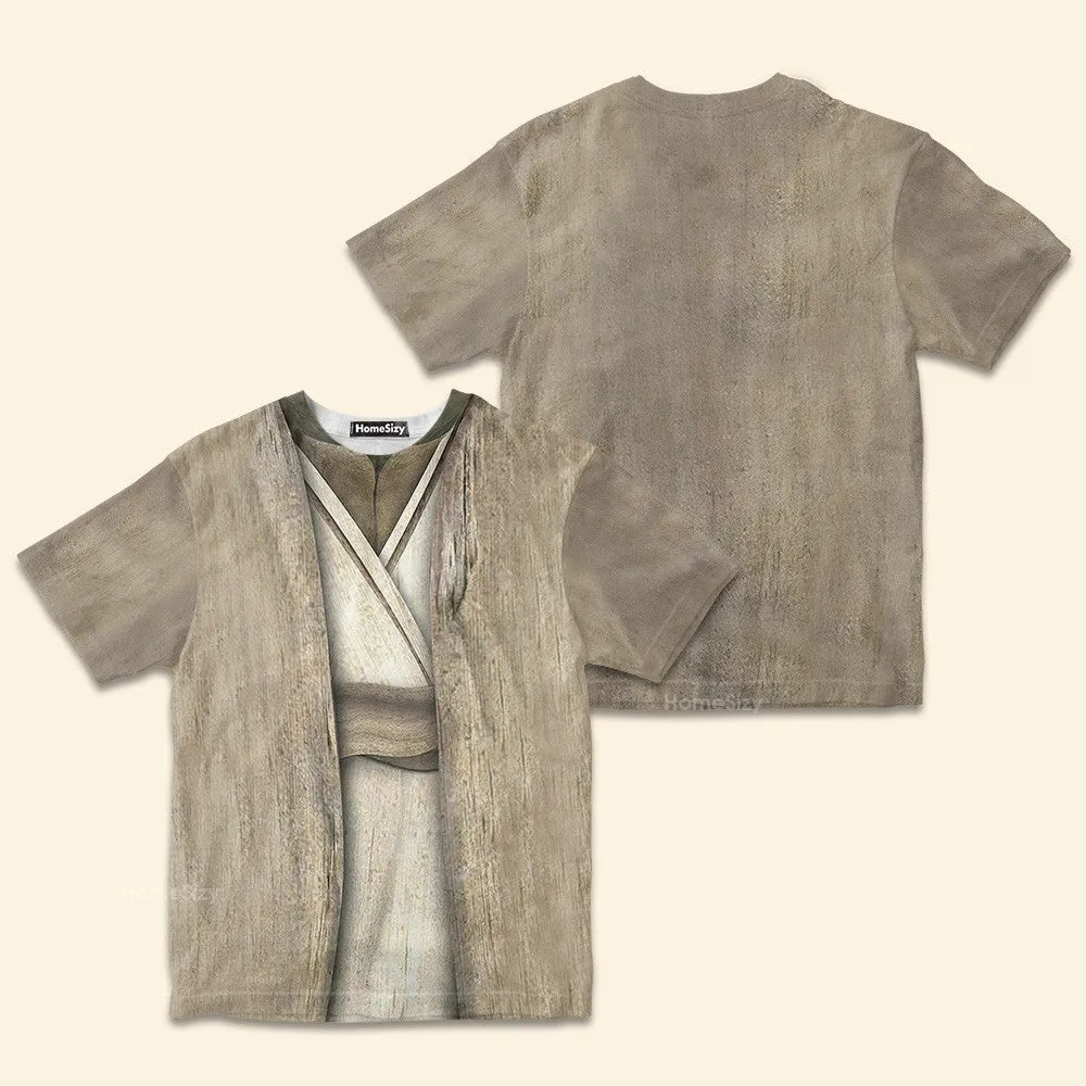 3D Star Wars Yoda Cosplay Costume - Kid Tshirt QT209398Hg