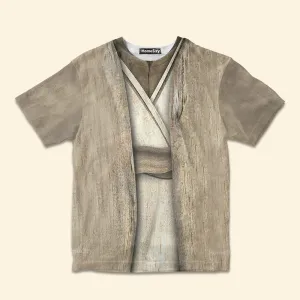 3D Star Wars Yoda Cosplay Costume - Kid Tshirt QT209398Hg