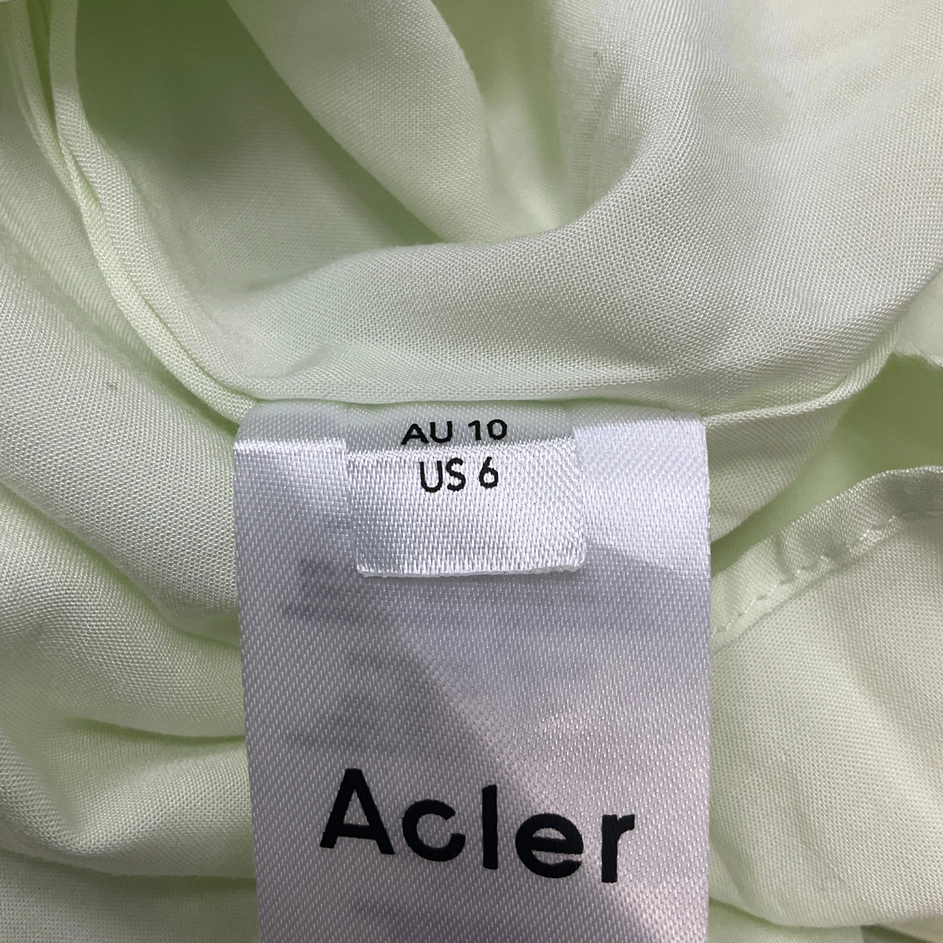 Acler Iced Mint Warren Tiered Dress