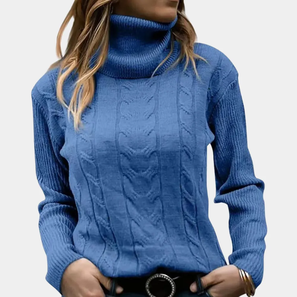 Addison - Cable-Knit Turtleneck Sweater