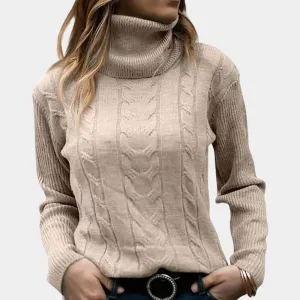 Addison - Cable-Knit Turtleneck Sweater