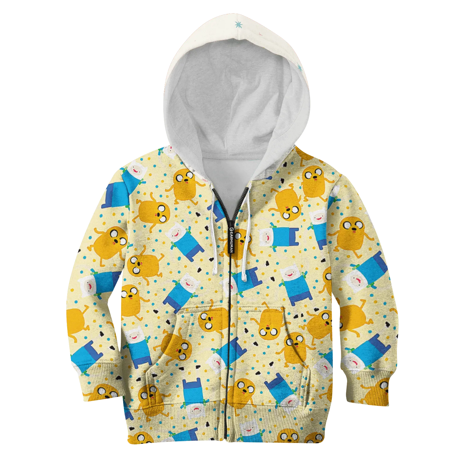 Adventure Time Finn And Jake Custom Cosplay Kid Hoodie