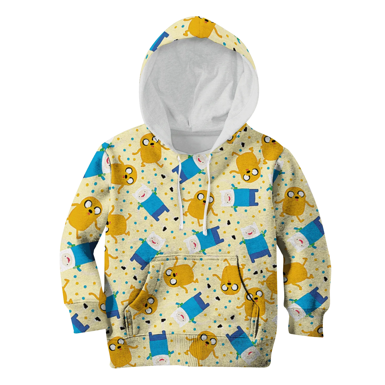 Adventure Time Finn And Jake Custom Cosplay Kid Hoodie