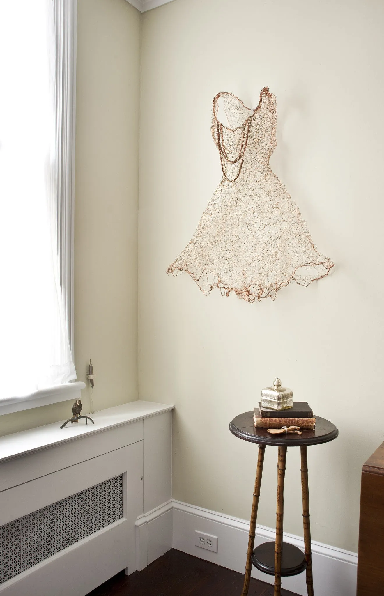 Aeris Virens Sculpture Installed in Bedroom in Hudson NY