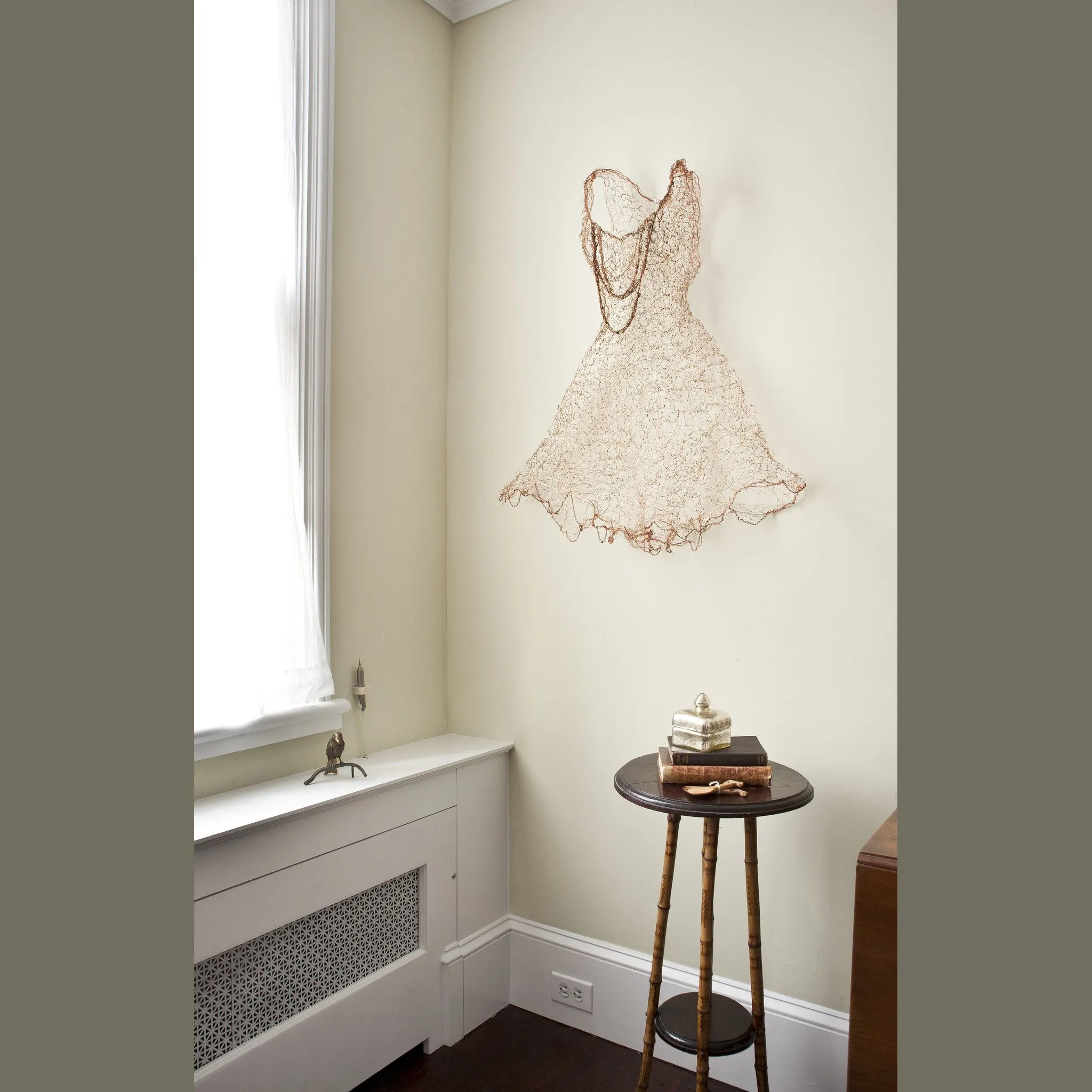 Aeris Virens Sculpture Installed in Bedroom in Hudson NY