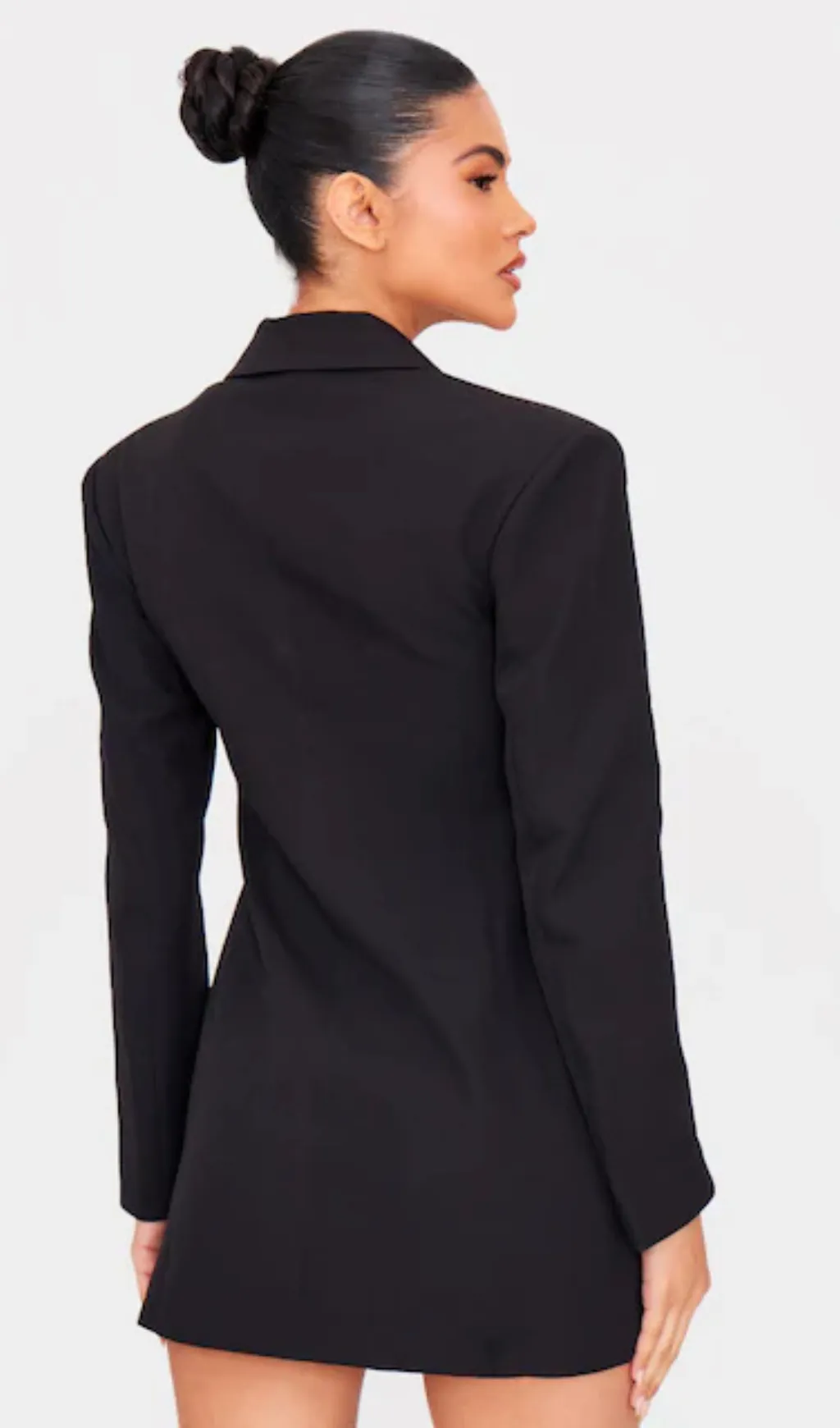 Alvera Lace Corset Blazer in Black