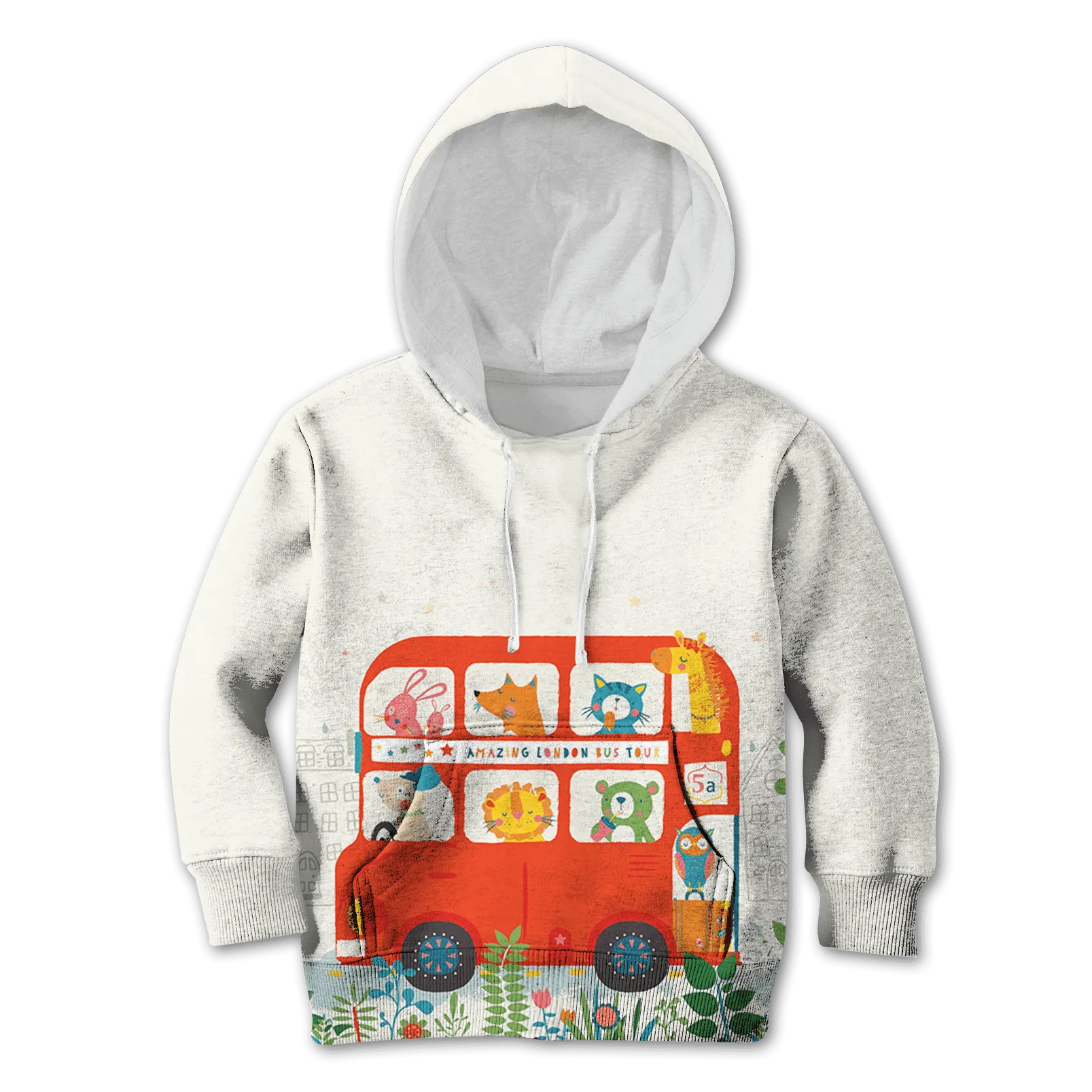 Amazing London Bus Tour Custom Cosplay Kid Hoodie