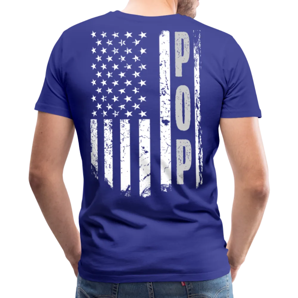 American Flag Pop Men's Premium T-Shirt (CK1917)