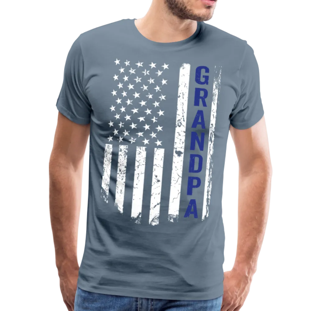 American Grandpa Blue Men's Premium T-Shirt