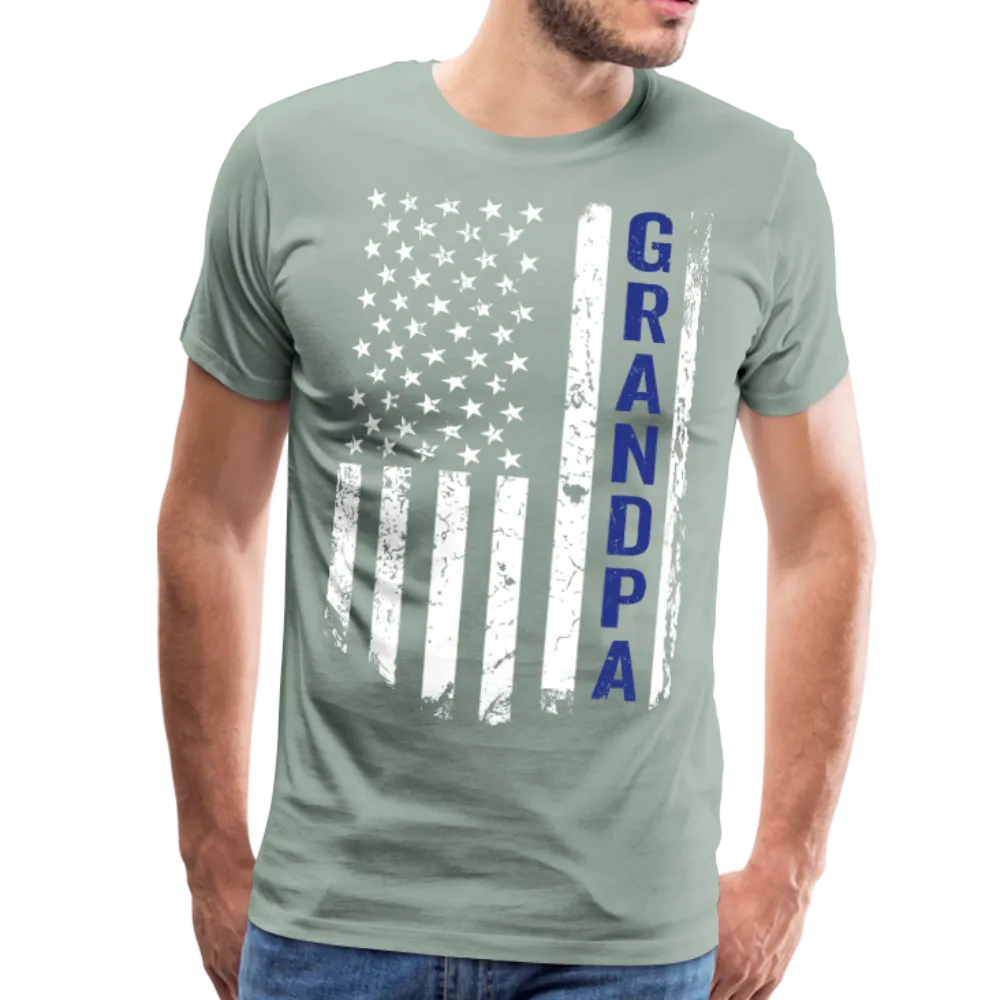 American Grandpa Blue Men's Premium T-Shirt