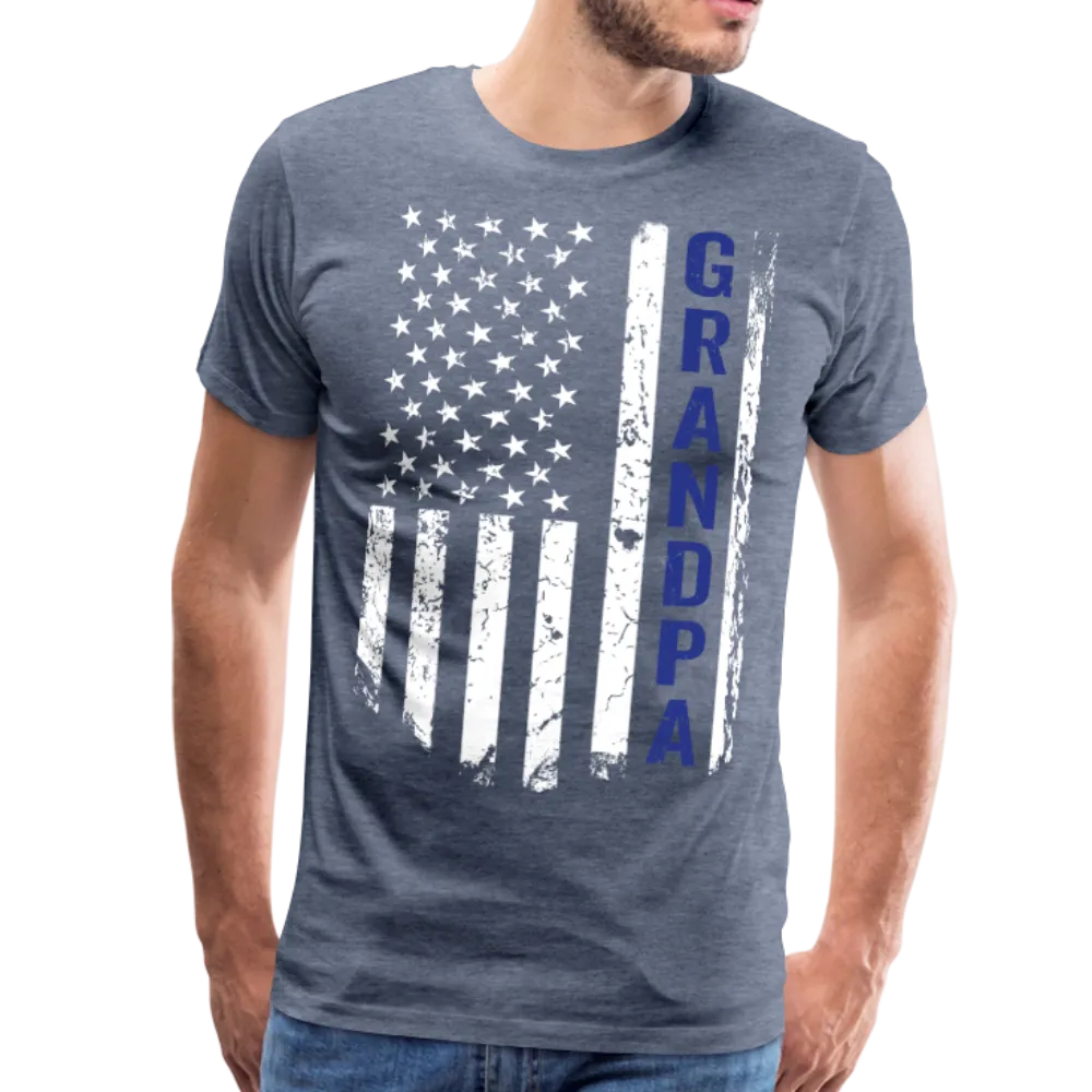 American Grandpa Blue Men's Premium T-Shirt