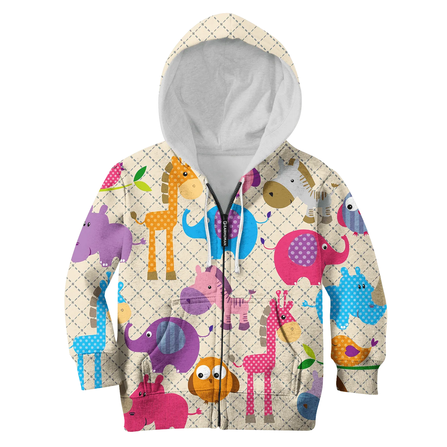 Animals In The Zoo Custom Cosplay Kid Hoodie