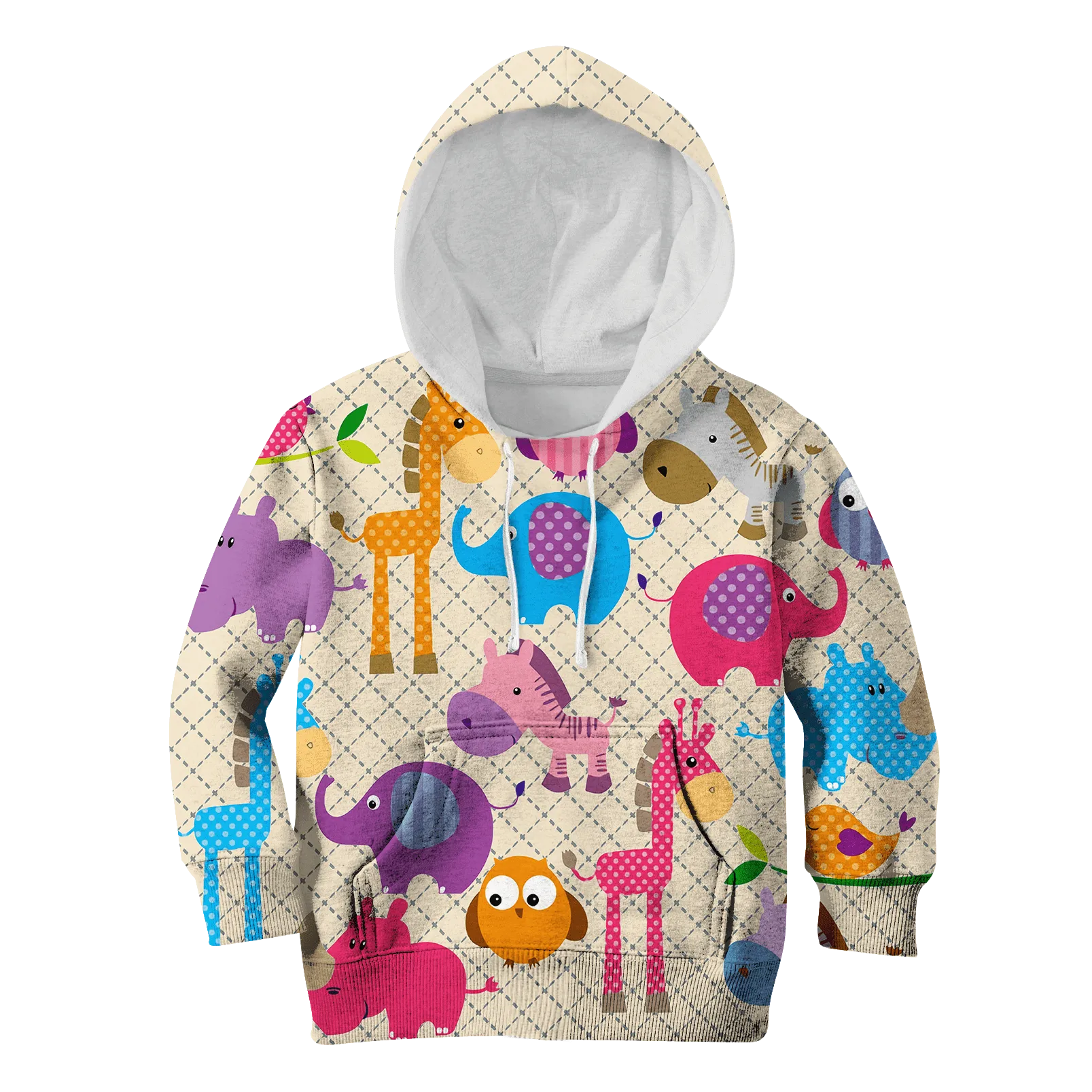 Animals In The Zoo Custom Cosplay Kid Hoodie