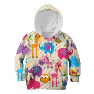 Animals In The Zoo Custom Cosplay Kid Hoodie