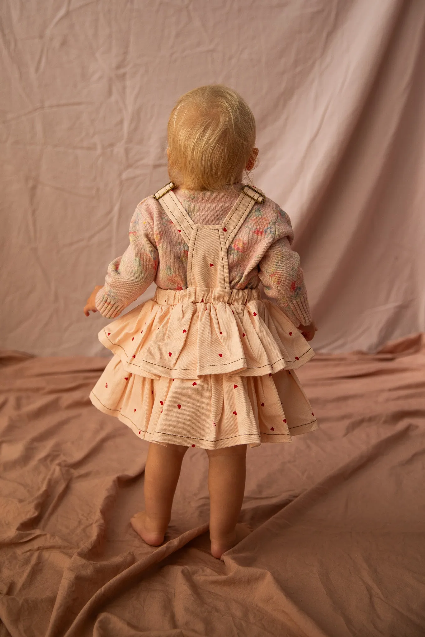 Annabelle Pinny baby-Piggy Pink Love Bug