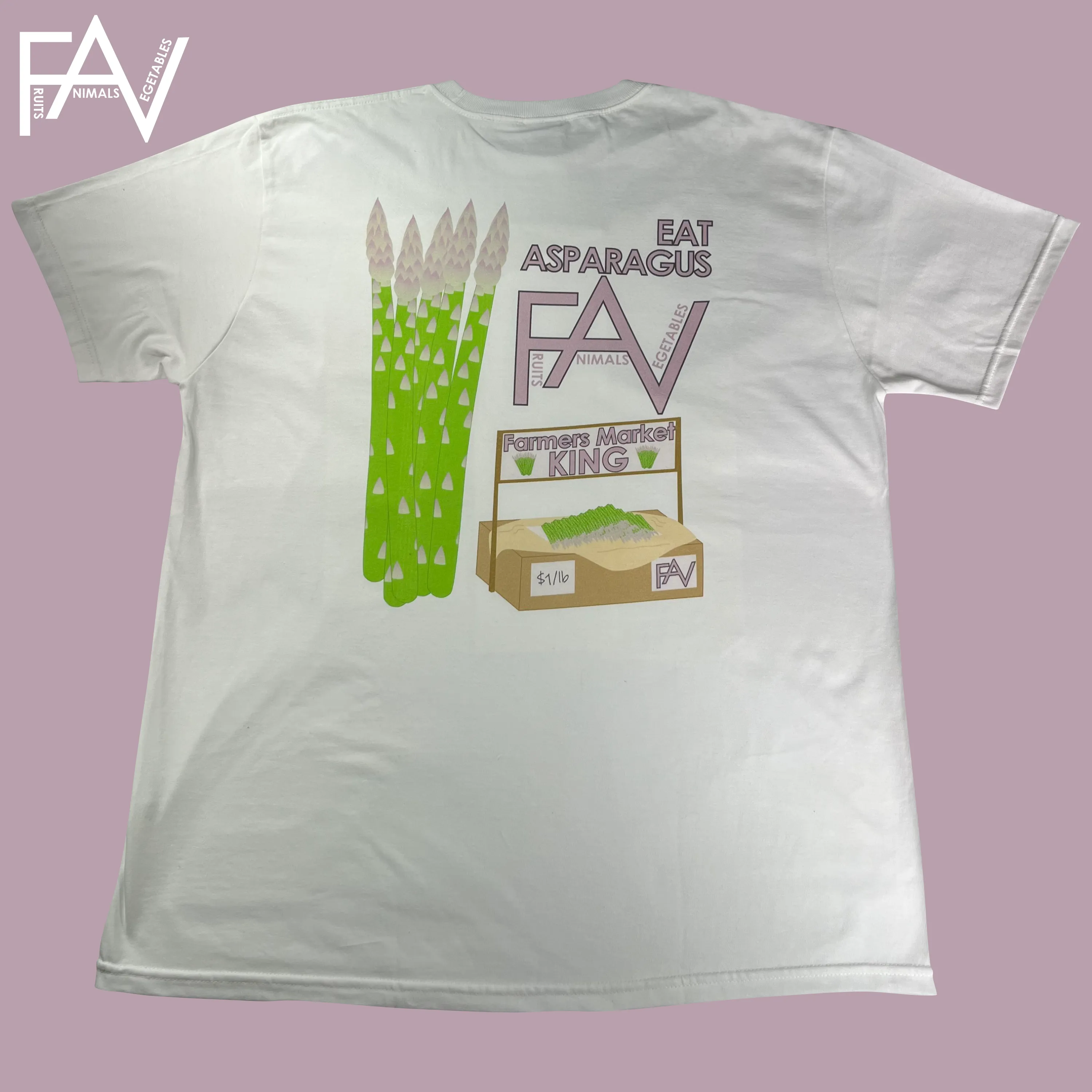 Asparagus - White Heavyweight T-Shirt