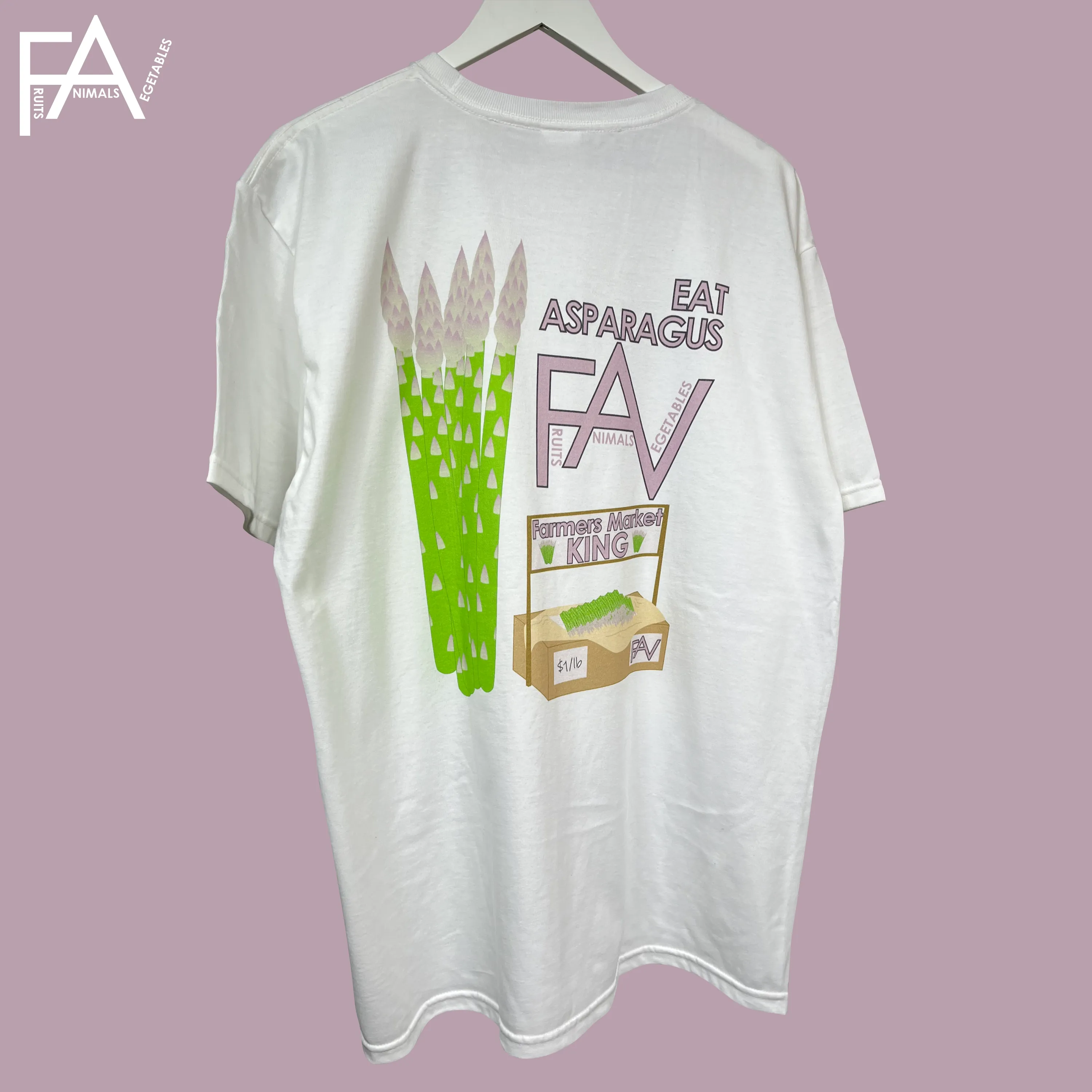 Asparagus - White Heavyweight T-Shirt