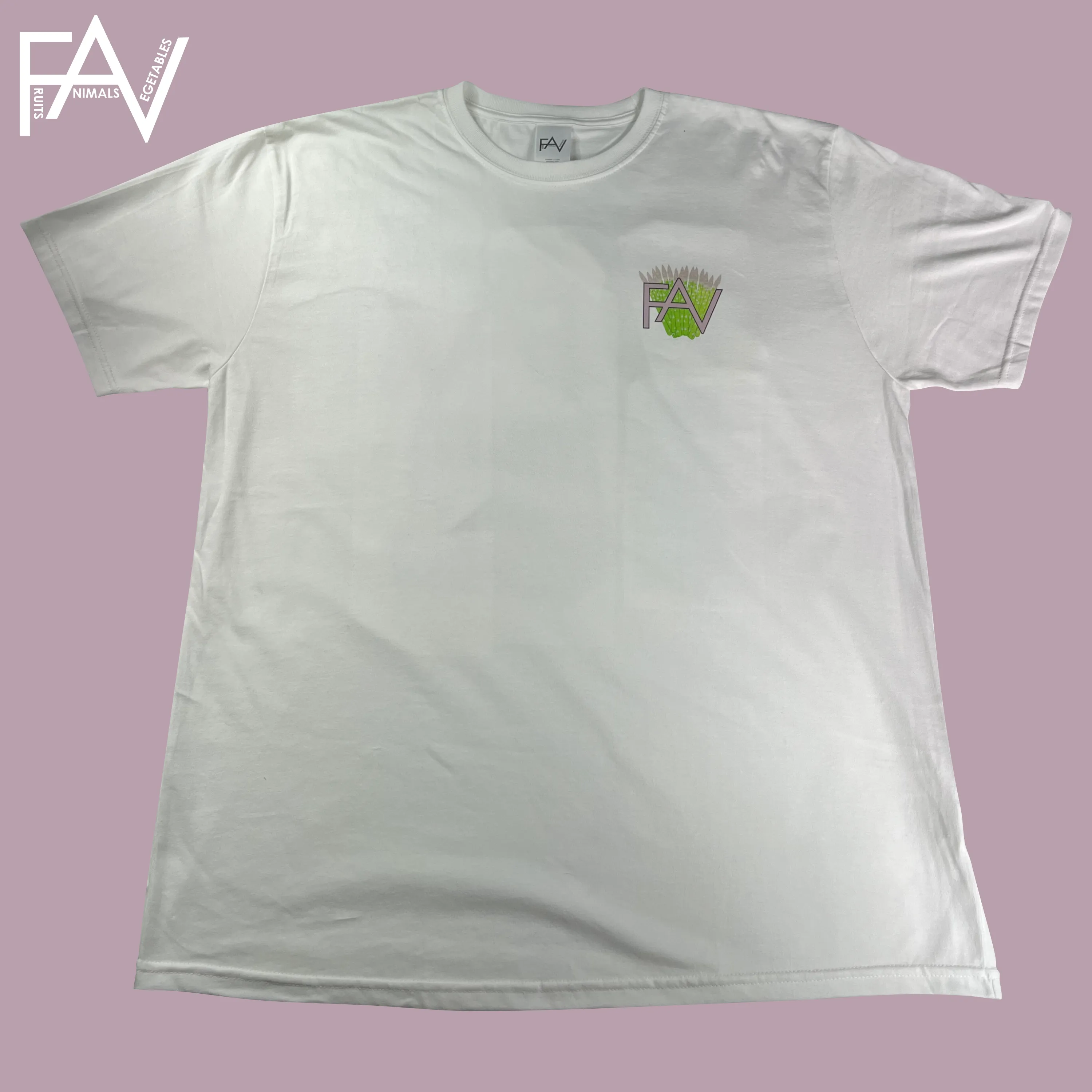 Asparagus - White Heavyweight T-Shirt