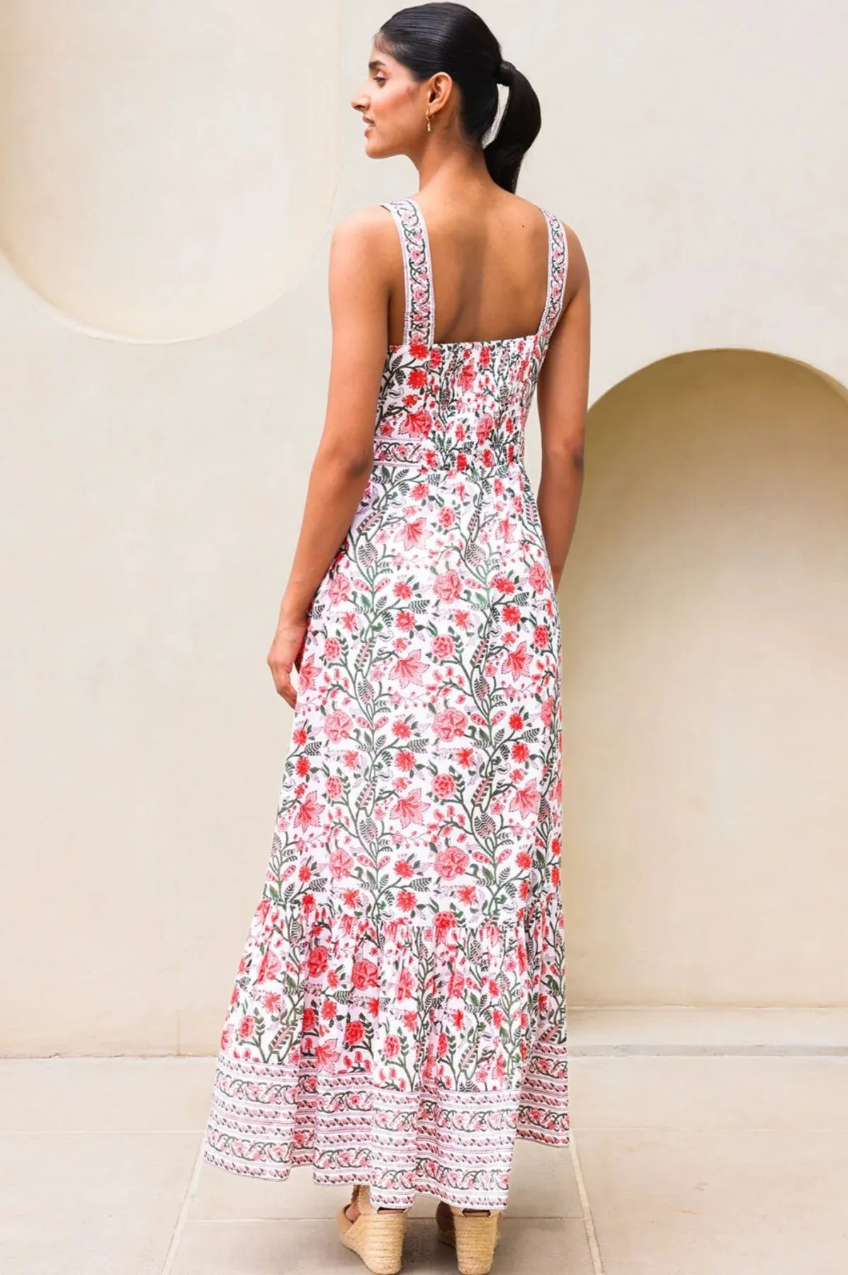 Aspiga Aurelia Organic Cotton Floral Print Sun Dress