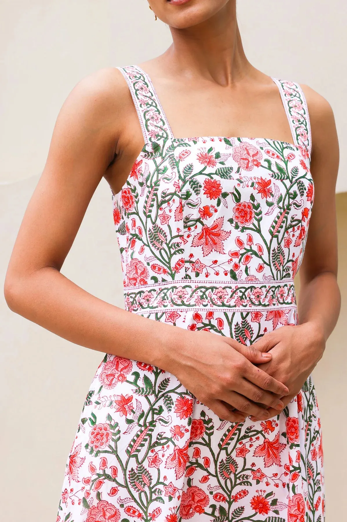 Aspiga Aurelia Organic Cotton Floral Print Sun Dress