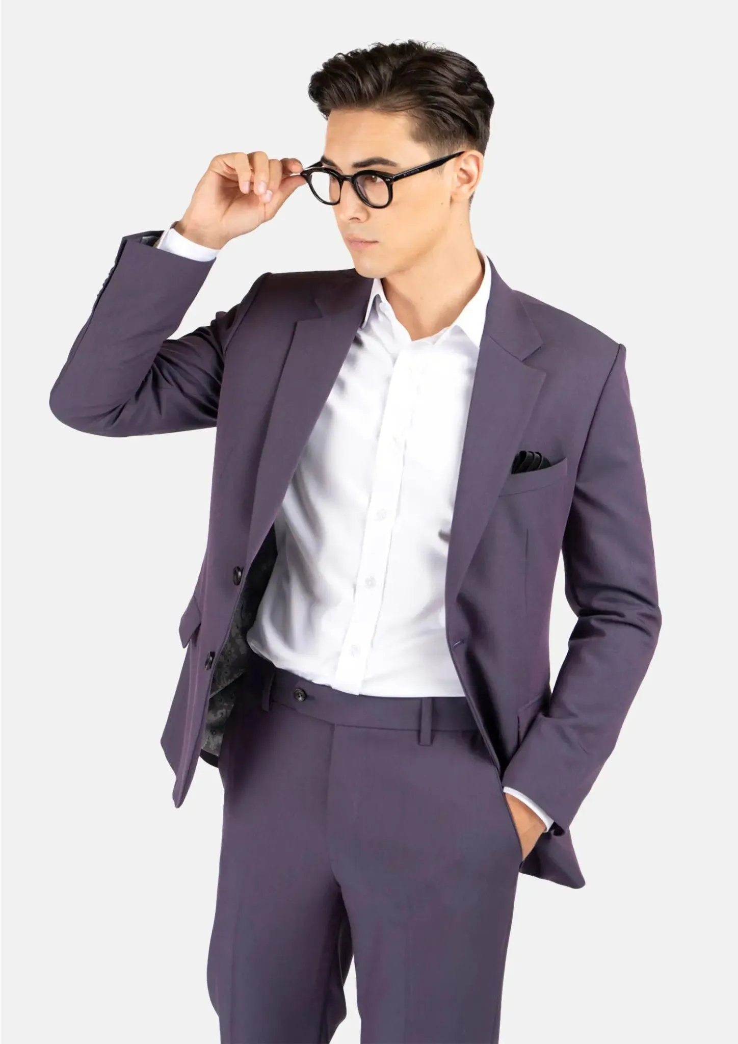 Astor Eminence Purple Stretch Suit