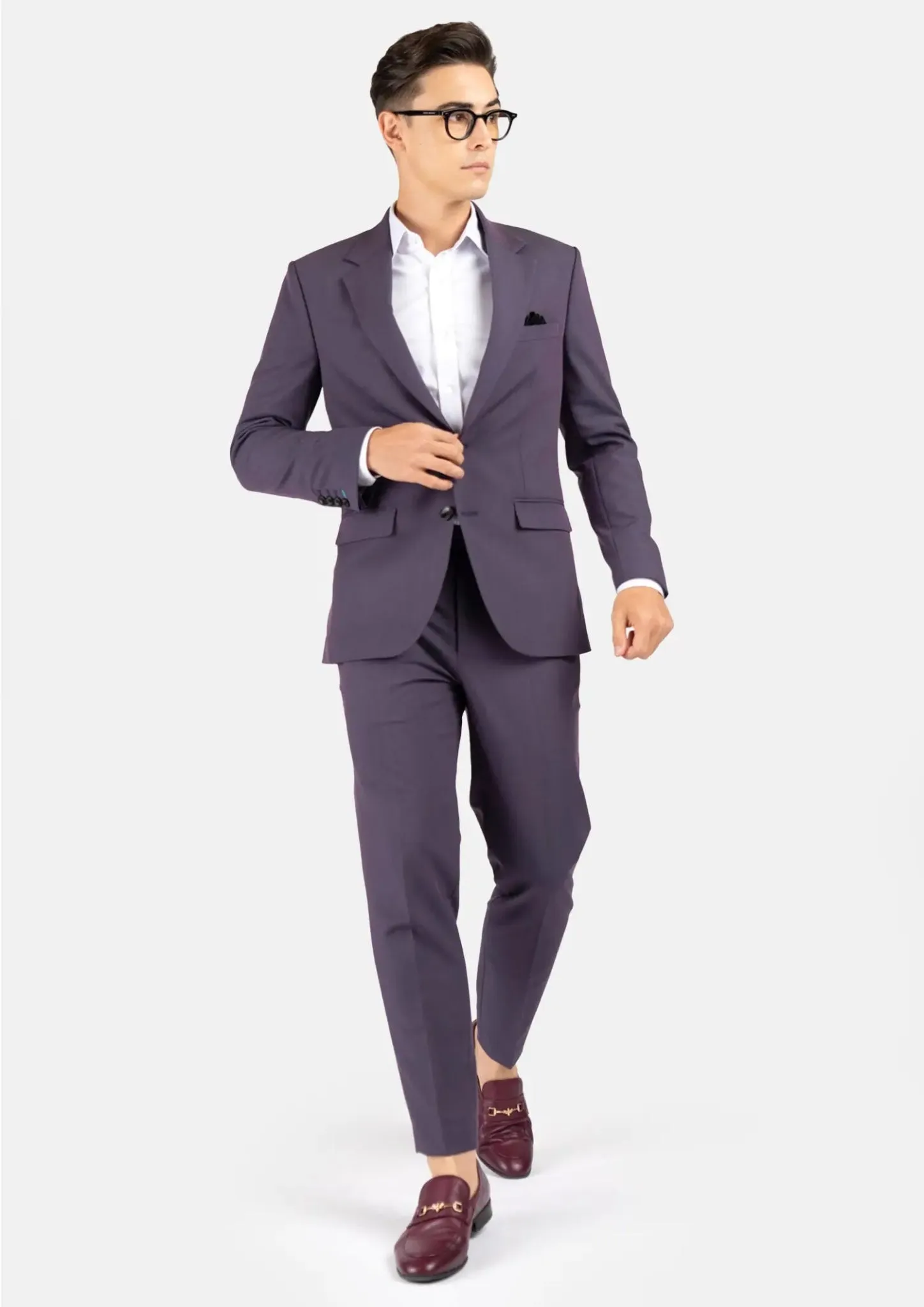 Astor Eminence Purple Stretch Suit