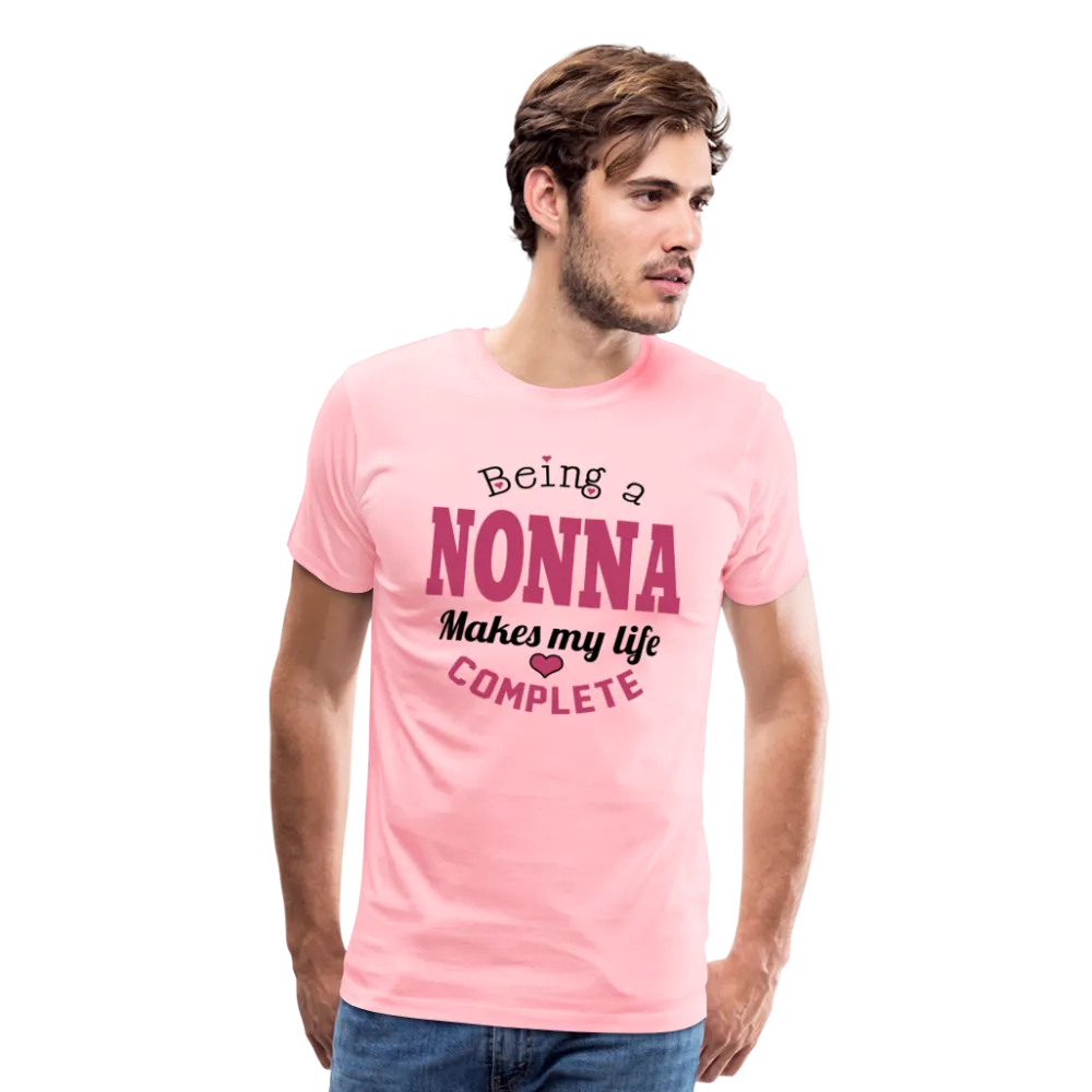 Being a Nonna Makes My Life Complete Men's Premium T-Shirt (CK1677)