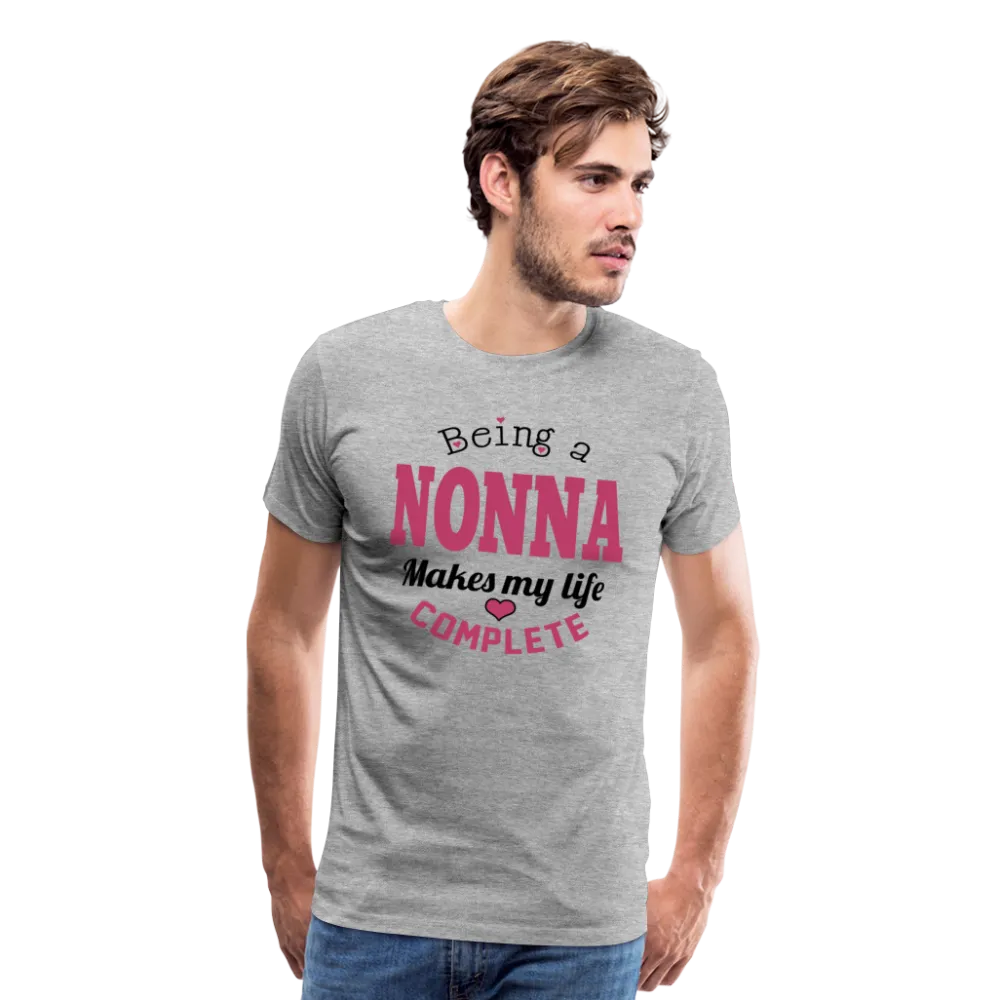 Being a Nonna Makes My Life Complete Men's Premium T-Shirt (CK1677)