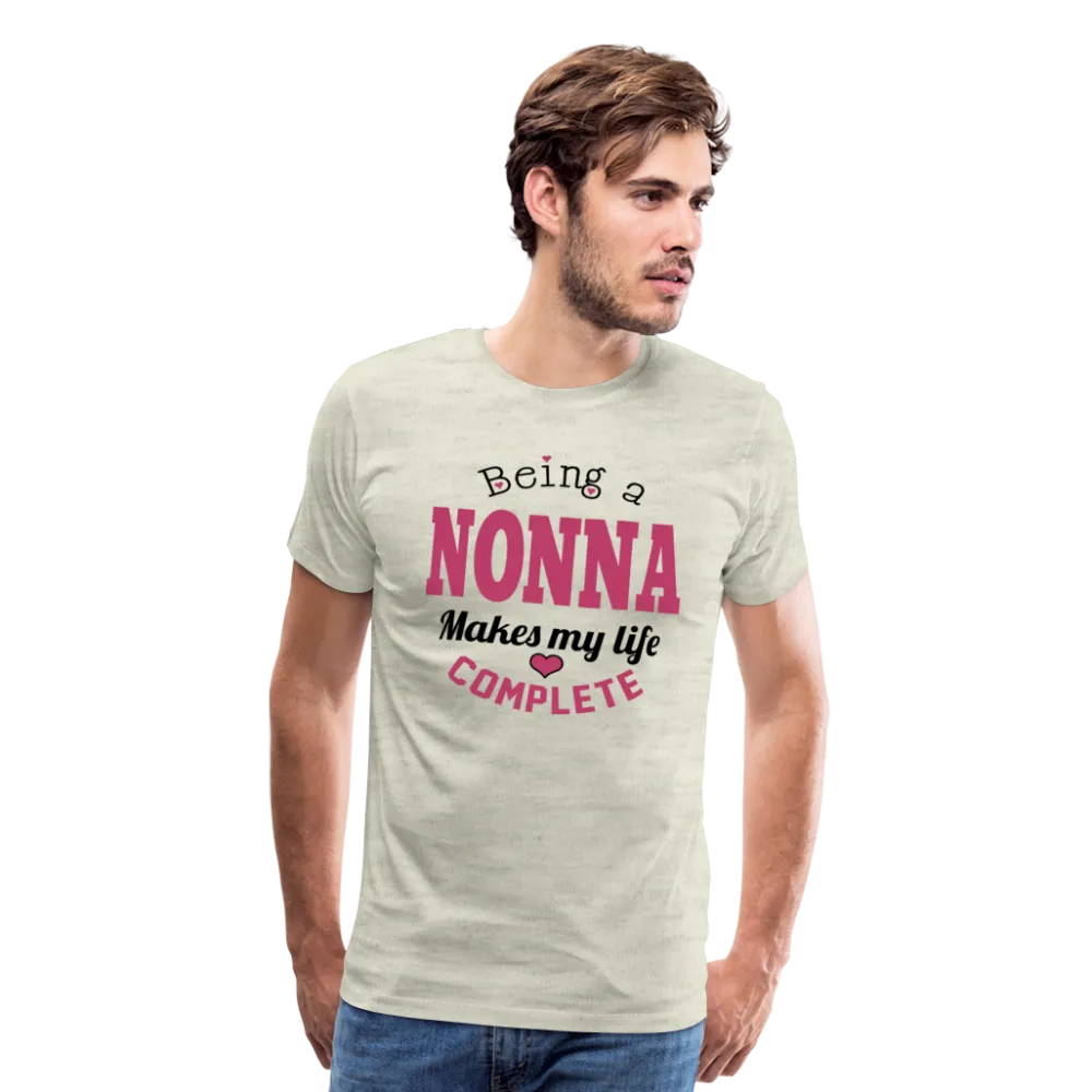 Being a Nonna Makes My Life Complete Men's Premium T-Shirt (CK1677)