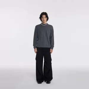 Black and Gray Wool Sweater