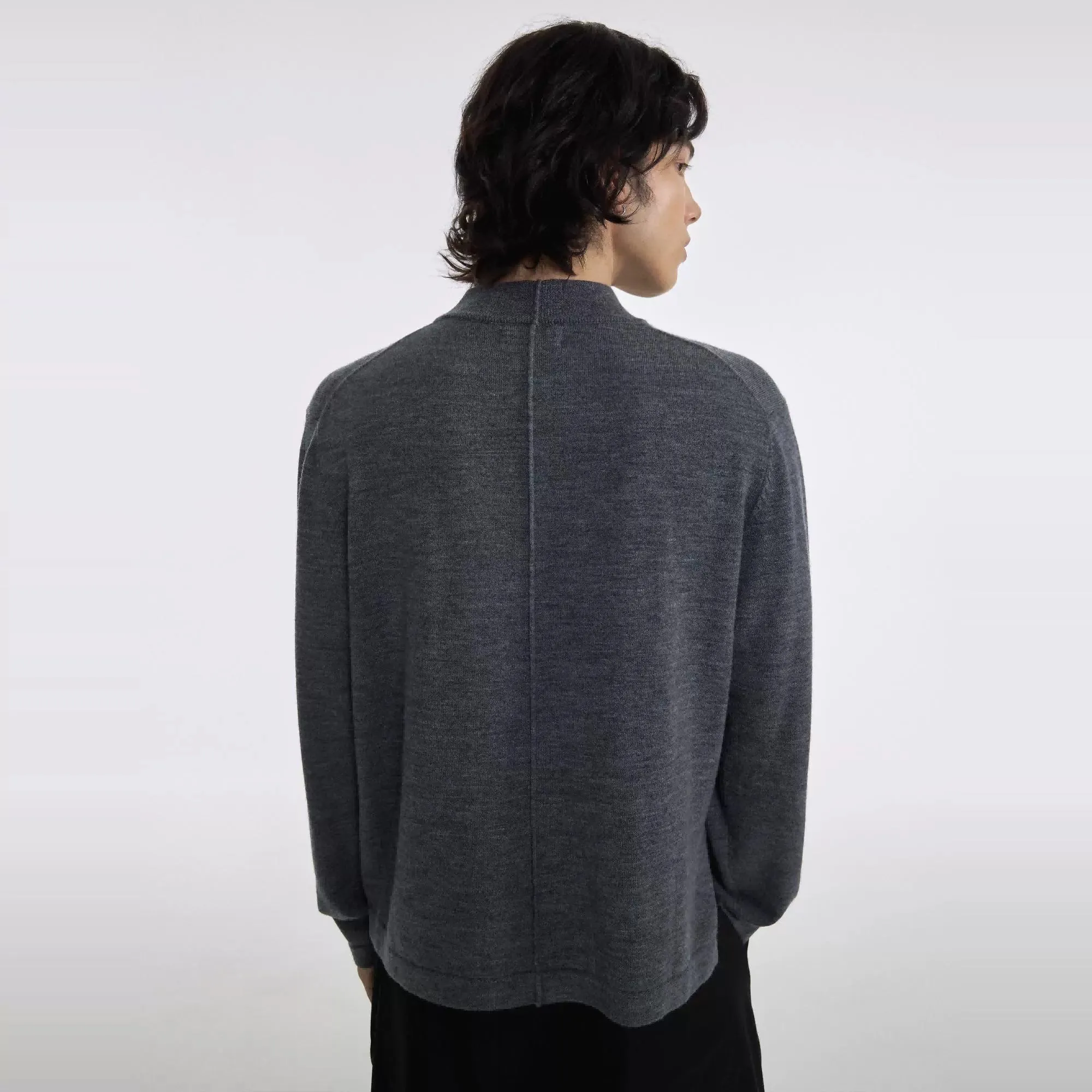 Black and Gray Wool Sweater