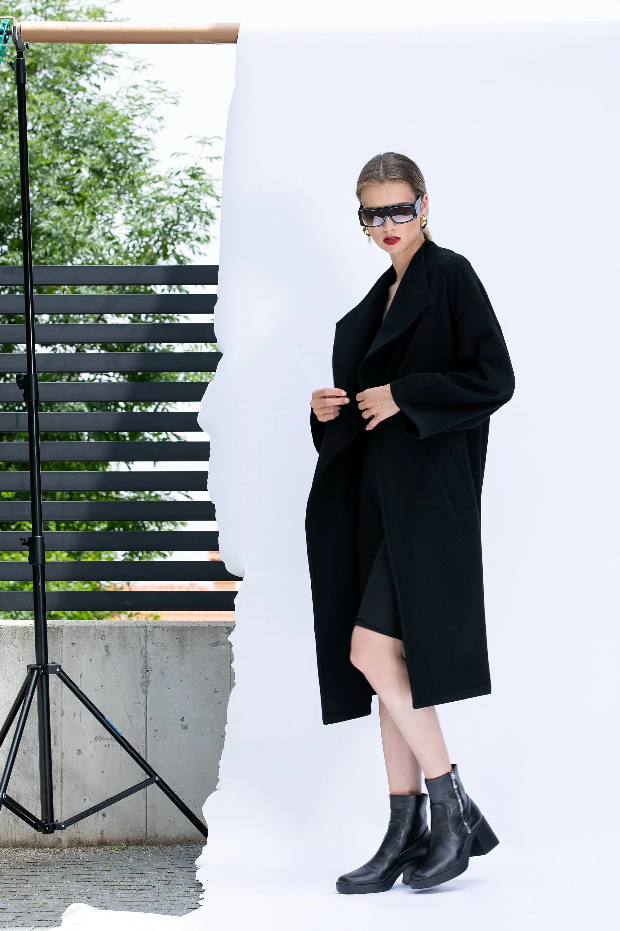 Black Cashmere Coat