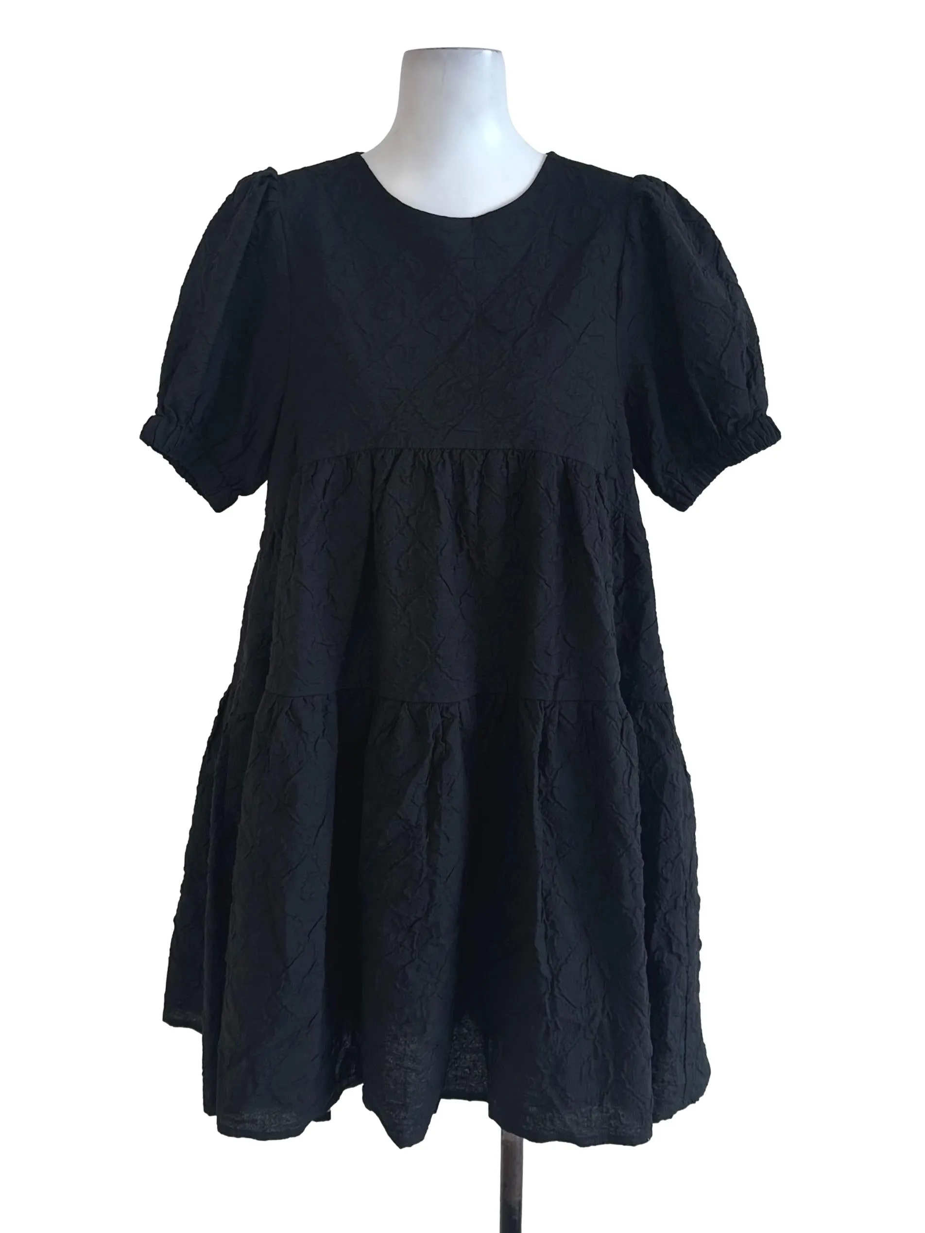 Black Textured Dress