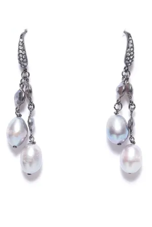 Blue Pearl & Labradorite Danglers