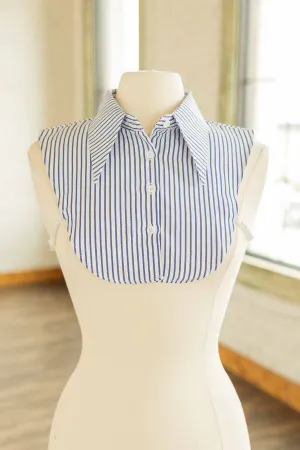 BLUE STRIPE FALSE COLLAR
