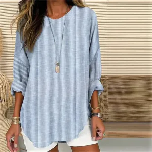 Blue Striped Sophia Blouse