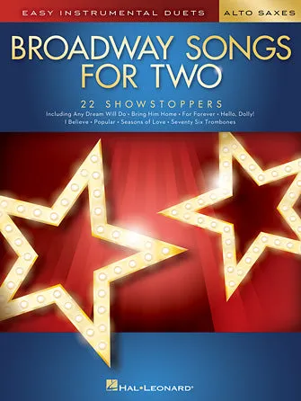 Broadway Songs for Two Alto Saxophones (Easy Instrumental Duets)