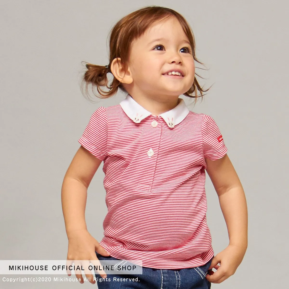 Bunny on Collar Shirt