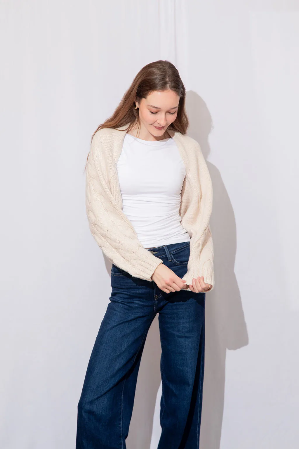 Cari Cable Knit Cardigan