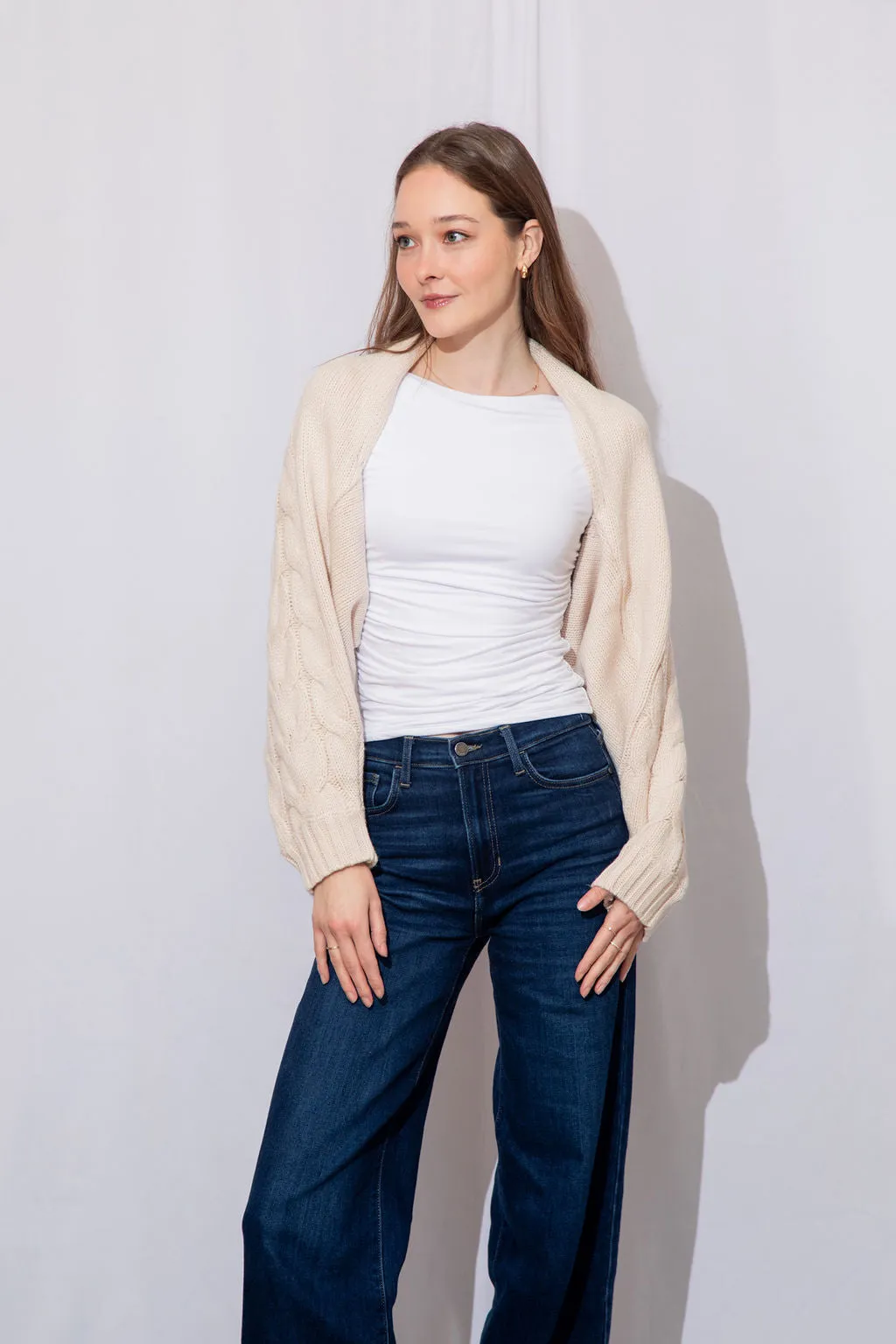 Cari Cable Knit Cardigan