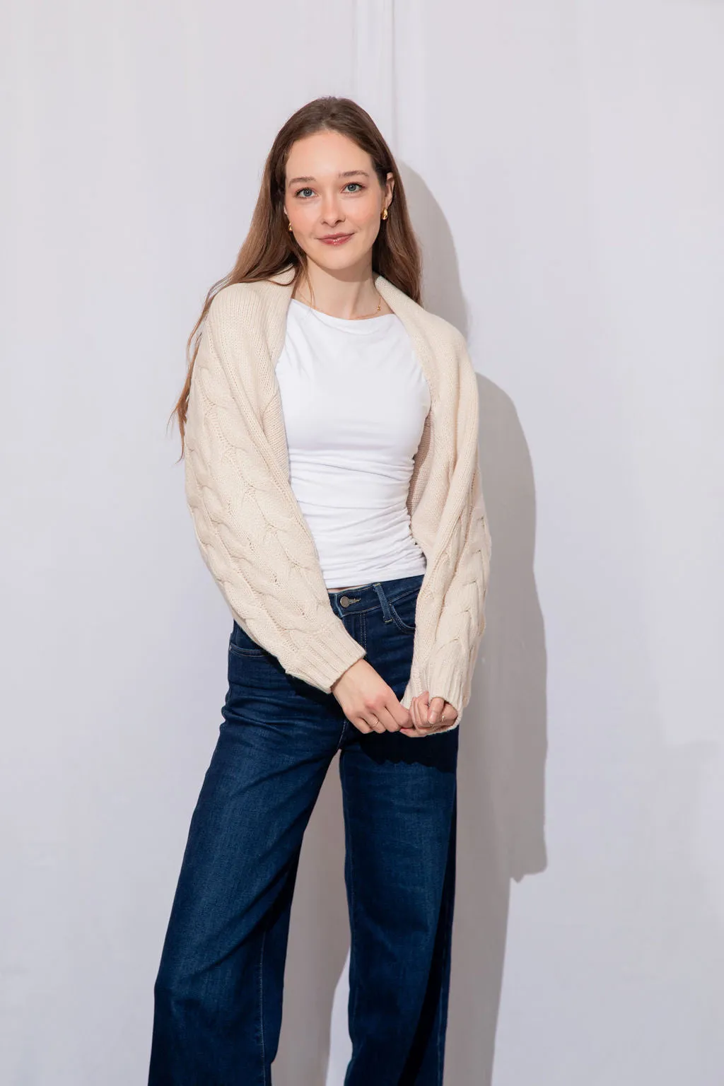 Cari Cable Knit Cardigan