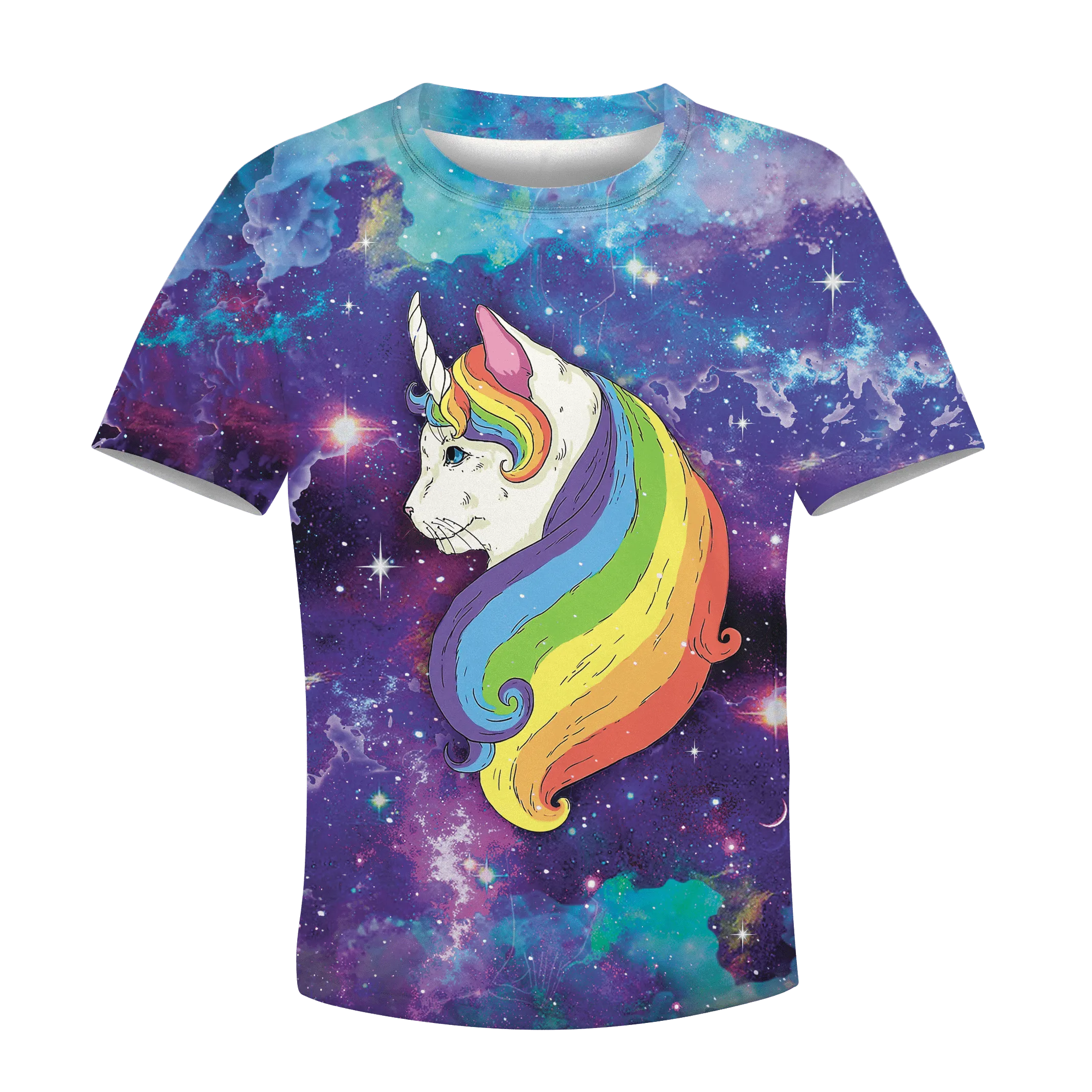 Cat Unicorn In Galaxy Custom Cosplay Kid Hoodie